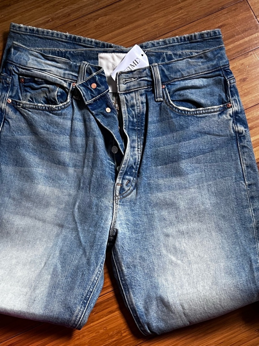 MOTHER Light Blue Vintage Wash Jeans